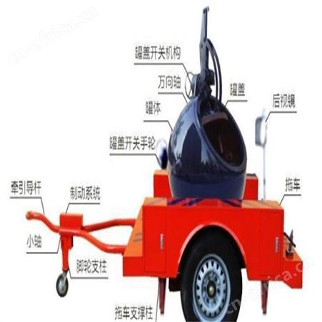 拖车式球型防爆罐 JBT2003鼓型防爆罐 拖车式防爆罐 江苏华卫