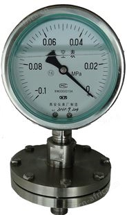 Y-100B/SR/MF(A)/不锈钢隔膜耐震压力表