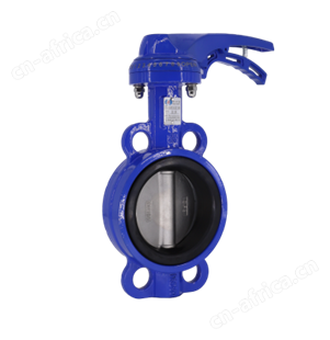 有靠背对夹式手柄蝶阀