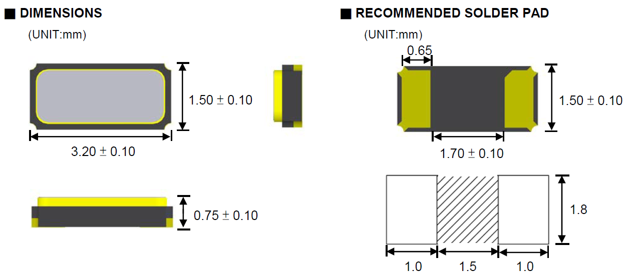 TXC SMD3215 32.768KHz 9H规格说明