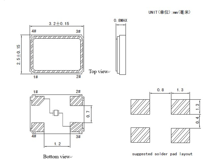 SMD3225无源贴片晶振27.12MHz规格参数(含测试数据)